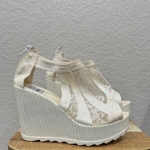 Stilo Orthopedic Bride Wedding Wedge Heels Size 9